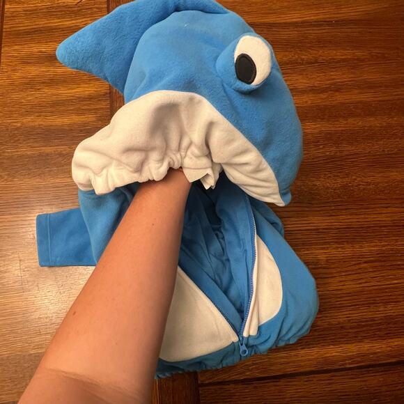 Baby Toddler Shark Costume Jacket size 12 months front zipper - Picture 11 of 13